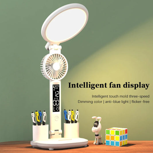 TriTask Desk Lamp With Fan